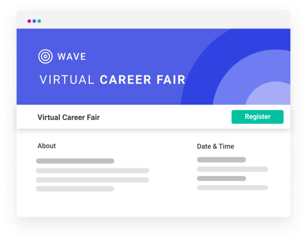 Hellohire virtual hiring event page