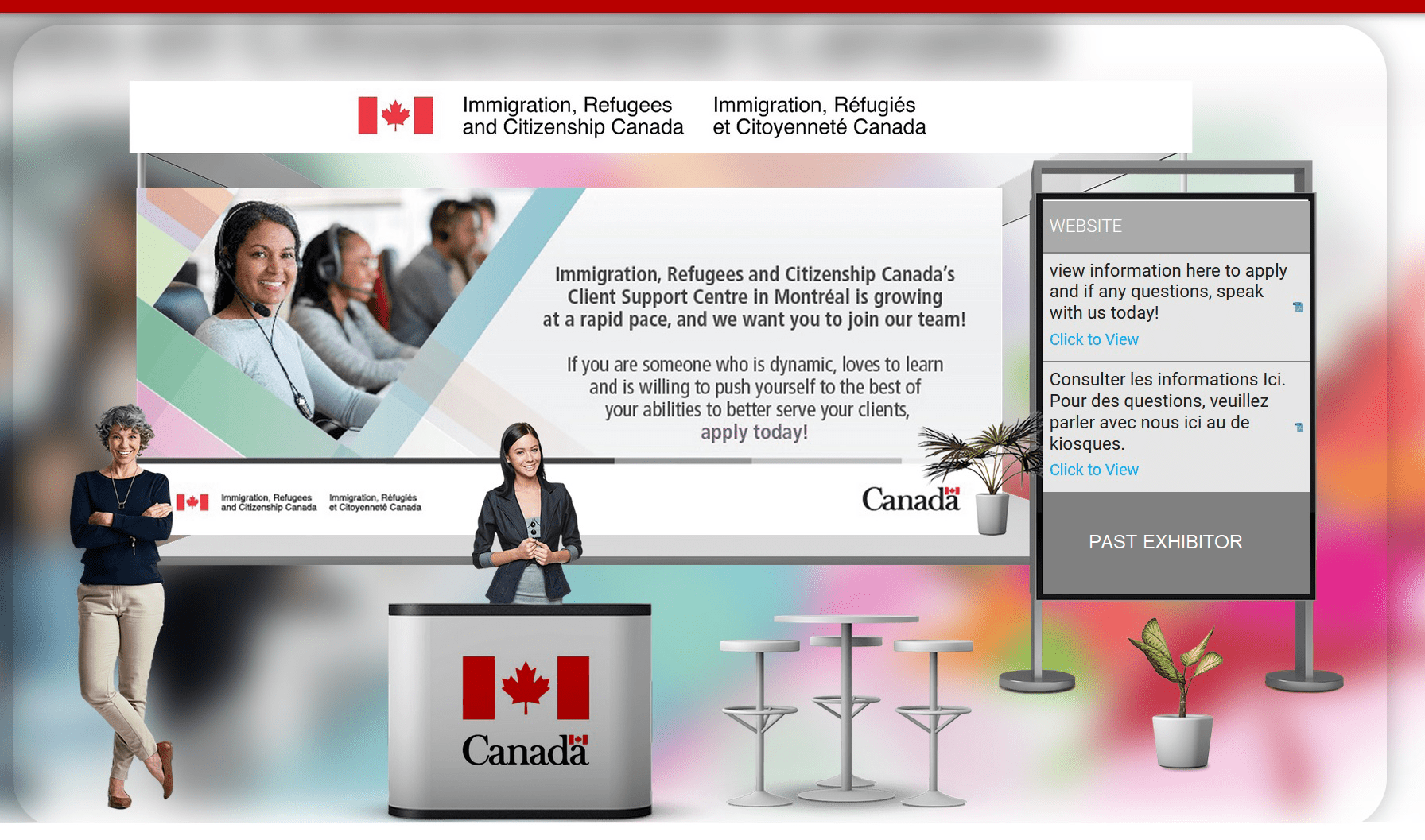 Montreal career fair banner