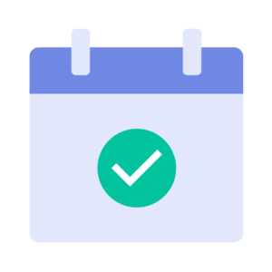 calendar event check mark