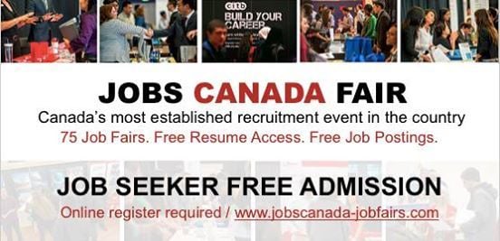 Jobs Canada Fair virtual career fair banner