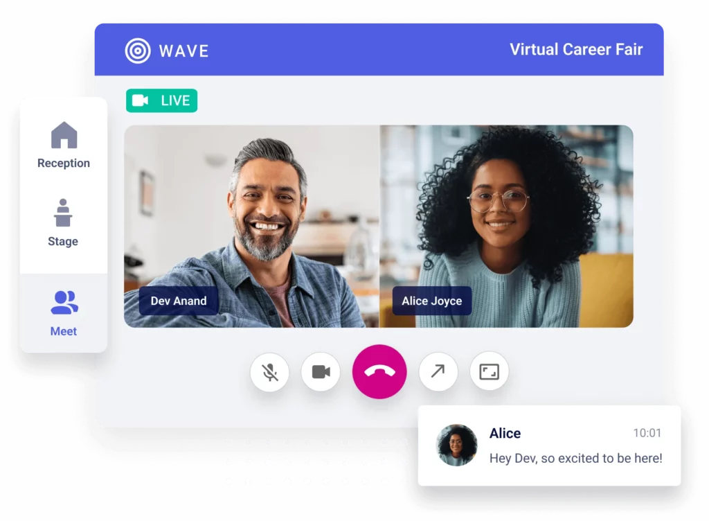 Hellohire virtual hiring event video chat