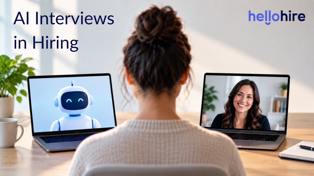 Candidate choosing between AI and human interviews in hiring