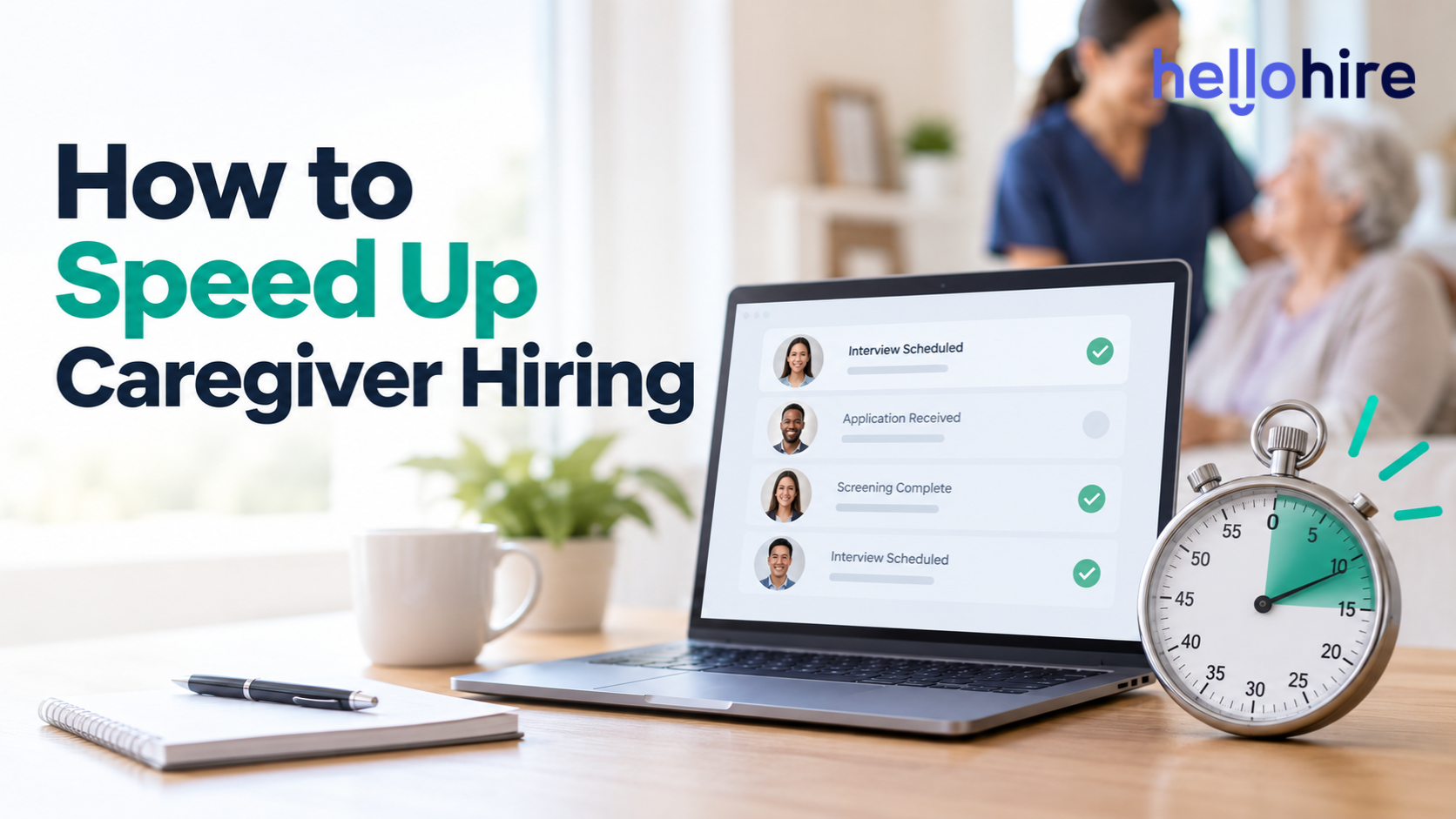 Home care recruiter working to speed up caregiver hiring